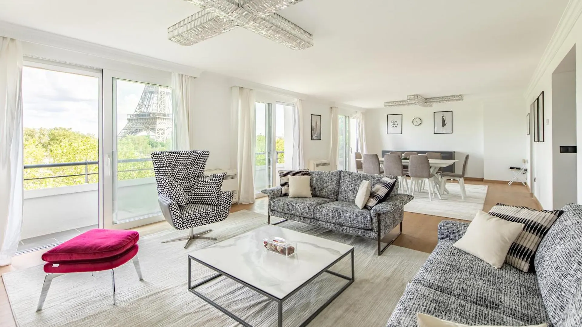 New York-Superbe Appartement Vue Tour Eiffel Pont De L'Alma Παρίσι Γαλλία